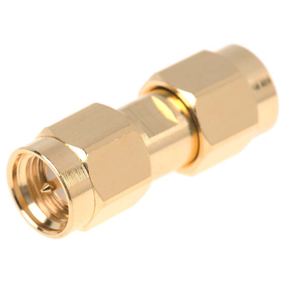 Amphenol RF Straight 50Ω RF Adapter SMA Plug to SMA Plug