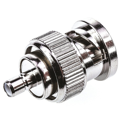 Telegartner Straight 50Ω RF Adapter BNC Plug to SMB Plug 4GHz