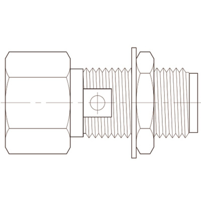 TE Connectivity Straight RF Adapter OSP Socket to SMA Socket