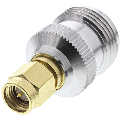 Huber+Suhner Straight 50Ω RF Adapter SMA Plug to N Socket 18GHz