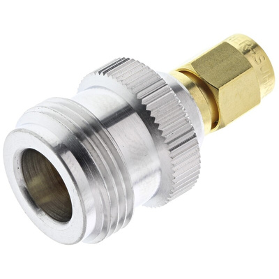 Huber+Suhner Straight 50Ω RF Adapter SMA Plug to N Socket 18GHz