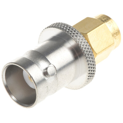 Huber+Suhner Straight 50Ω RF Adapter SMA Plug to BNC Socket 4GHz