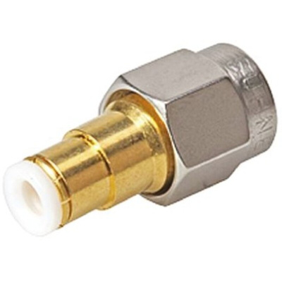 Huber+Suhner Straight 50Ω RF Adapter MBX Plug to SMA Plug 6GHz