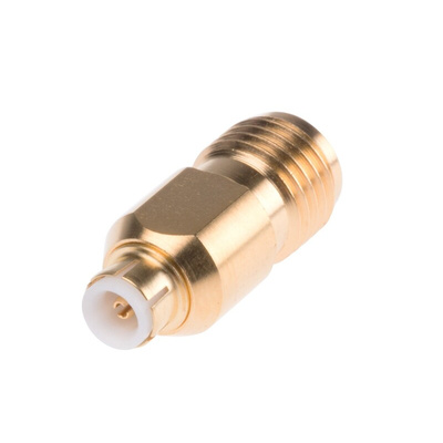 Huber+Suhner Straight 50Ω RF Adapter MMBX Plug to SMA Socket 6GHz
