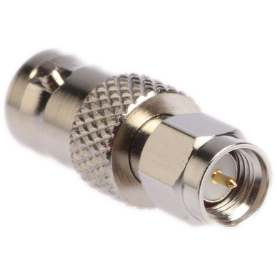 Cinch Connectors Straight 50Ω Coaxial Adapter SMA Plug to BNC Socket 4GHz