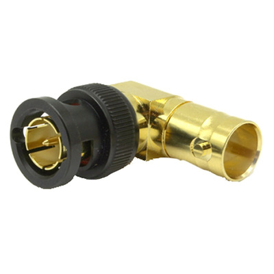 COAX Connectors Right Angle 75Ω Coaxial Adapter BNC Socket to BNC Plug 6GHz