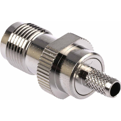 RS PRO, jack Cable Mount TNC Connector, 50Ω, Crimp Termination, Straight Body