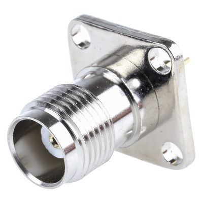 RS PRO, jack Panel Mount TNC Connector, 50Ω, Solder Termination, Straight Body