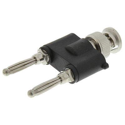 Telegartner Tee RF Adapter BNC Plug to Banana Plug