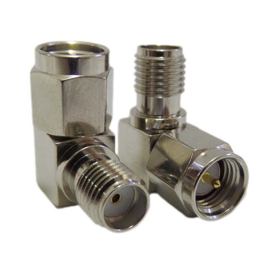 Siretta Right Angle RF Adapter SMA Plug to SMA Socket