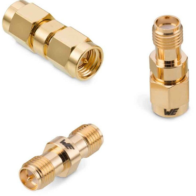 Wurth Elektronik Straight 50Ω Coaxial Adapter SMA Socket to SMA Plug 18GHz