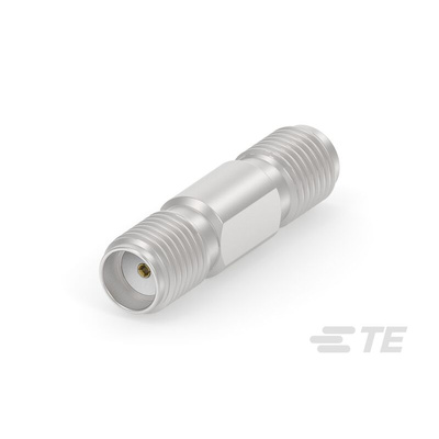 TE Connectivity Straight 50Ω RF Adapter SMA Socket to SMA Socket