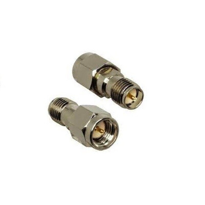 Linx Straight Coaxial Adapter SMA Plug to R-SMA Plug
