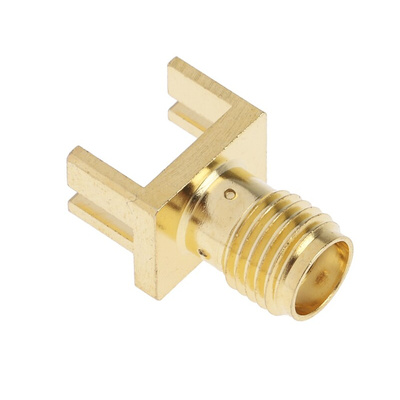 RS PRO, jack Edge Mount SMA Connector, 50Ω, Solder Termination, Straight Body