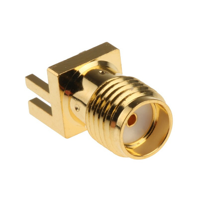 RS PRO, jack Edge Mount SMA Connector, 50Ω, Solder Termination, Straight Body
