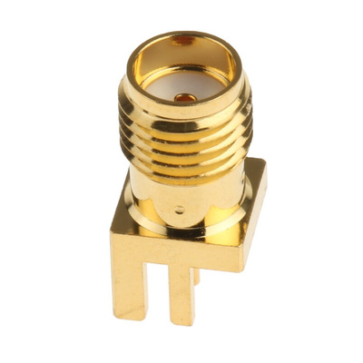 RS PRO, jack Edge Mount SMA Connector, 50Ω, Solder Termination, Straight Body