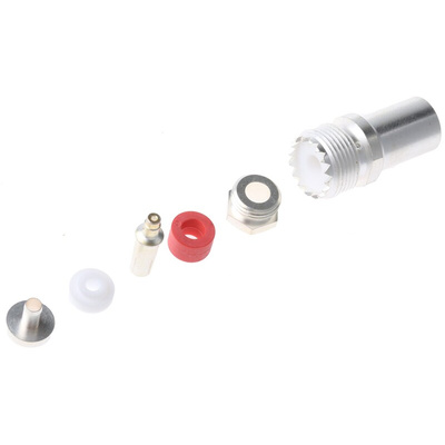 RS PRO, jack Cable Mount UHF Connector, 50Ω, Solder Termination, Straight Body