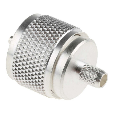 RS PRO, Plug Cable Mount UHF Connector, 50Ω, Crimp Termination, Straight Body