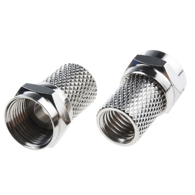 RS PRO, Plug Cable Mount F Connector, Twist On Termination, Straight Body