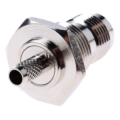 RS PRO, jack Bulkhead Mount TNC Connector, 50Ω, Crimp Termination, Straight Body