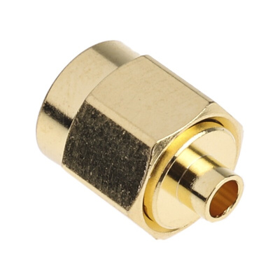 RS PRO, Plug Cable Mount SMA Connector, 50Ω, Solder Termination, Straight Body