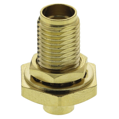 RS PRO, jack Panel Mount SMA Connector, Crimp Termination, Straight Body