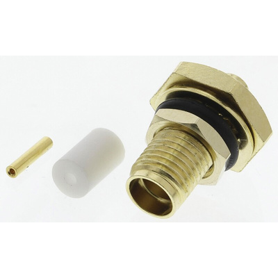 RS PRO, jack Panel Mount SMA Connector, Crimp Termination, Straight Body