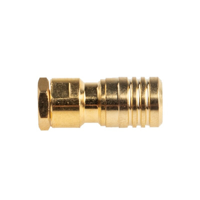 RS PRO, jack Cable Mount SMB Connector, 50Ω, Clamp Termination, Straight Body