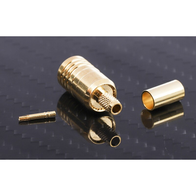 RS PRO, jack Cable Mount SMB Connector, 50Ω, Crimp Termination, Straight Body