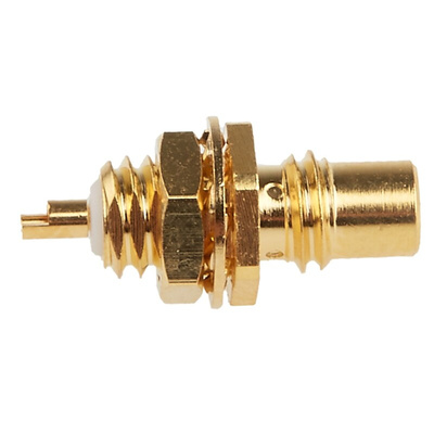 RS PRO, jack Panel Mount SMC Connector, 50Ω, Solder Termination, Straight Body