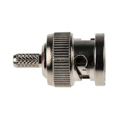RS PRO, Plug Cable Mount BNC Connector, 75Ω, Crimp Termination, Straight Body
