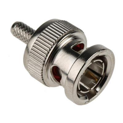 RS PRO, Plug Cable Mount BNC Connector, 75Ω, Crimp Termination, Straight Body