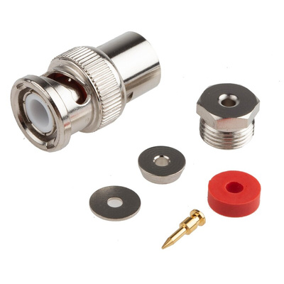 RS PRO, Plug Cable Mount BNC Connector, 50Ω, Clamp Termination, Straight Body