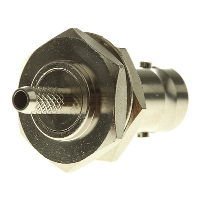 RS PRO, jack Panel Mount BNC Connector, 75Ω, Crimp Termination, Straight Body
