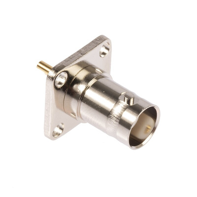 RS PRO, jack Flange Mount BNC Connector, 50Ω, Solder Termination, Straight Body
