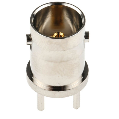 RS PRO, jack PCB Mount BNC Connector, 75Ω, Through Hole Termination, Straight Body