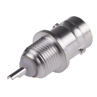 RS PRO, jack Panel Mount BNC Connector, 50Ω, Solder Termination, Straight Body