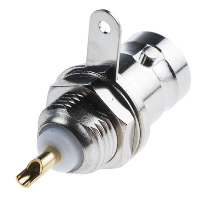RS PRO, jack Panel Mount BNC Connector, 75Ω, Solder Termination, Straight Body