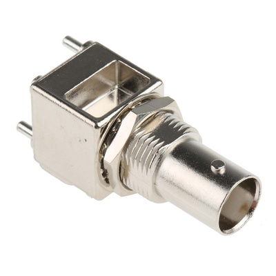 RS PRO, jack PCB Mount BNC Connector, 50Ω, Through Hole Termination, Straight Body