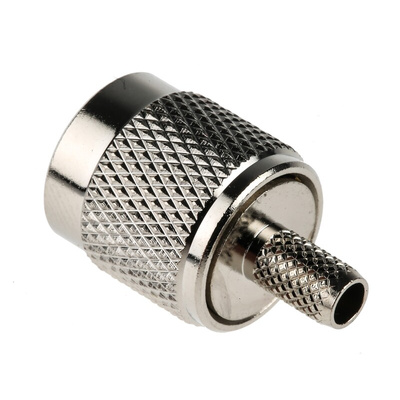 RS PRO, Plug Cable Mount TNC Connector, 50Ω, Crimp Termination, Straight Body