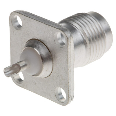 RS PRO, jack Bulkhead Mount TNC Connector, 50Ω, Solder Termination, Straight Body