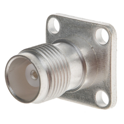 RS PRO, jack Bulkhead Mount TNC Connector, 50Ω, Solder Termination, Straight Body