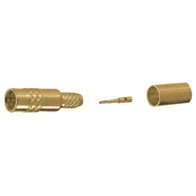 RS PRO, Plug Cable Mount MMCX Connector, 50Ω, Crimp Termination, Straight Body