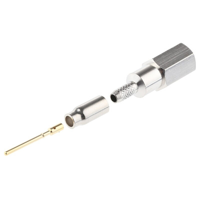 RS PRO, Plug Cable Mount FME Connector, 50Ω, Crimp Termination, Straight Body