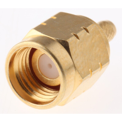 RS PRO, Plug Cable Mount SMA Connector, 50Ω, Crimp Termination, Straight Body