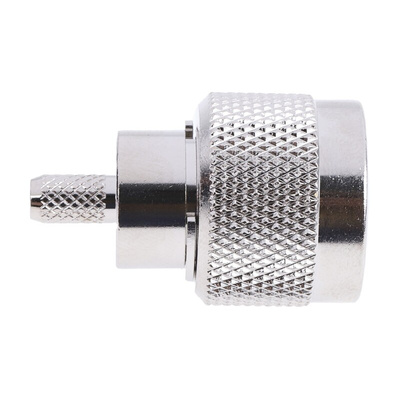 RS PRO, Plug Cable Mount N Connector, 50Ω, Crimp, Solder Termination, Straight Body