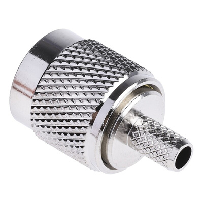RS PRO, Plug Cable Mount TNC Connector, 50Ω, Crimp Termination, Straight Body