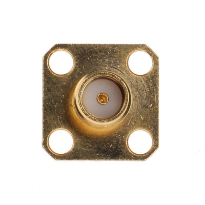 RS PRO, jack Flange Mount SMA Connector, 50Ω, Solder Termination, Straight Body