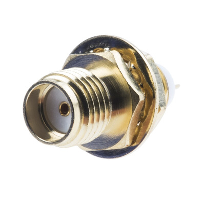 RS PRO, jack Panel Mount SMA Connector, 50Ω, Solder Termination, Straight Body