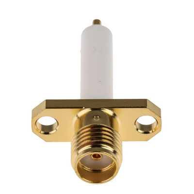 RS PRO, jack Flange Mount SMA Connector, 50Ω, Solder Termination, Straight Body
